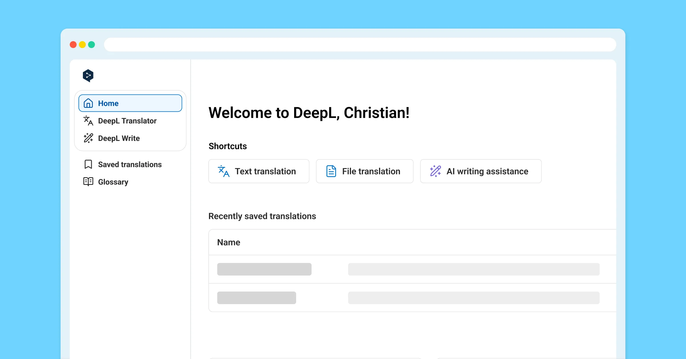 DeepL Pro 翻译界面