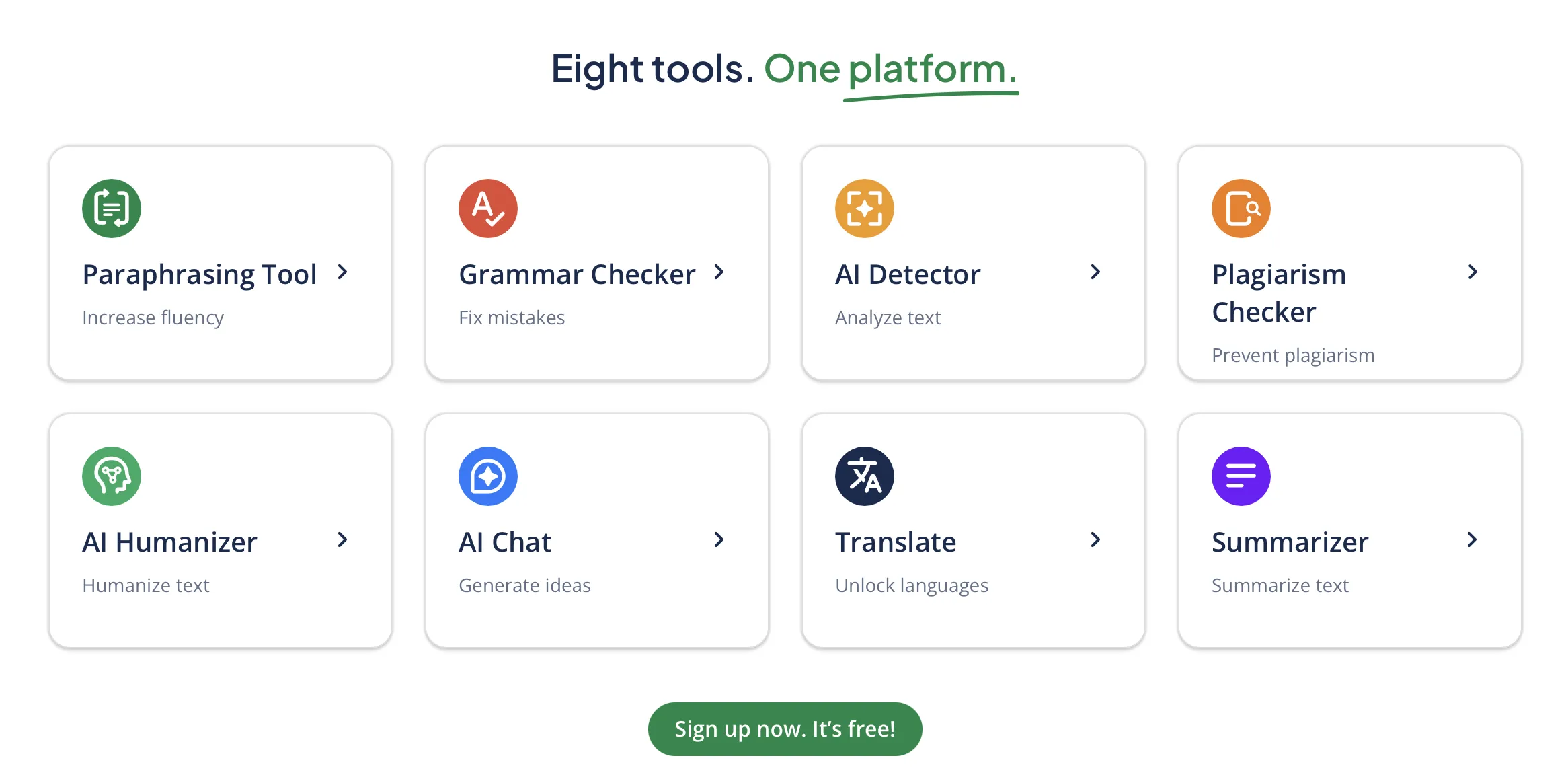 Quillbot Pro 改写界面